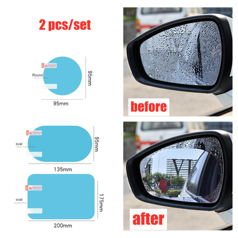 Sikeo Car Anti fog Rainproof film Side window solar film Protective Film Car Rearview Mirror Hydrophobic sticker 4 Sizes ► Photo 1/6