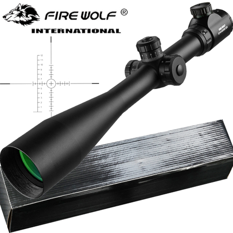 10-40x50 Long Range Riflescope Side Wheel Parallax Optic Sight Rifle Scope Hunting Scopes Sniper Luneta Para Rifle ► Photo 1/6