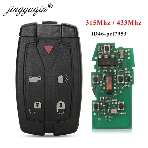 jingyuqin For Land Rover Freelander 2 Smart Remote control Car Key 315Mhz /433 Mhz Case 5 Button With Small Uncut Blade ► Photo 1/5
