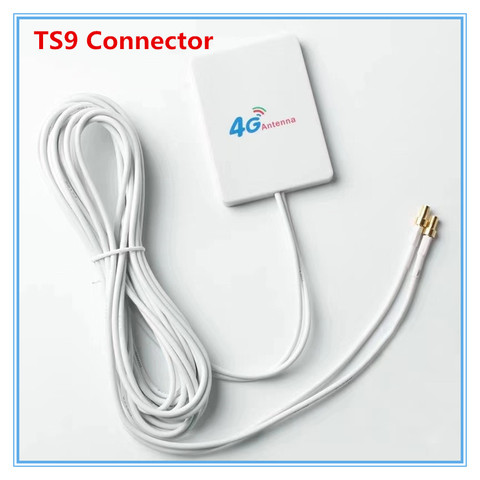 3G 4G External  Antennas for Huawei E5573 E5372 E5776 E5377 E5577 E8372 E5878 E398 28dbi TS9 4G LTE Router Antenna with 3m cable ► Photo 1/6