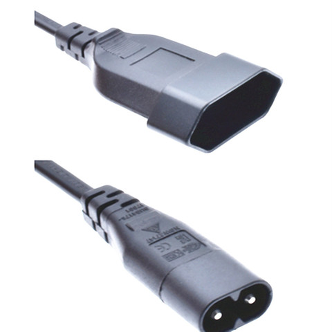 IEC320 C8 Male to Europe Schoko CEE7/16 Outlet Female socket Power Extension Cable For PDU UPS* ► Photo 1/1