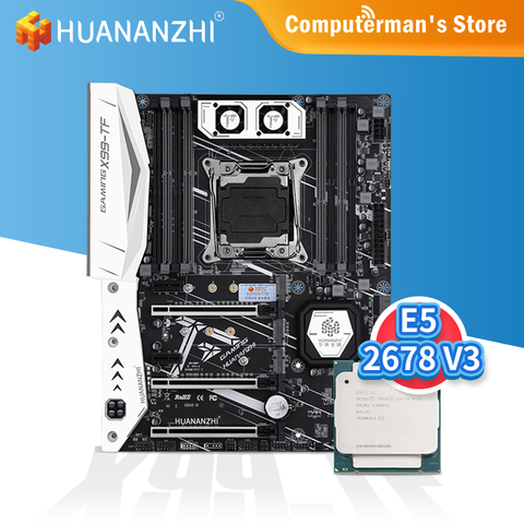 HUANANZHI X99 TF Motherboard combo kit set Intel  XEON E5 2678 support DDR3 DDR4 RECC NON-ECC memory M.2 NVME USB3.0 ATX ► Photo 1/1