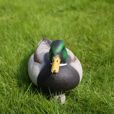 2x Fishing Hunting Decoy Plastic Duck Decoy Drake With Weighted Floating Keel ► Photo 1/6