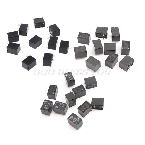 10pcs JRC-21F 4100 DC Mini Power Relay 6-pin PCB Mount Circuit Board Relays 3V 5V 12V Drop Shipping ► Photo 1/6