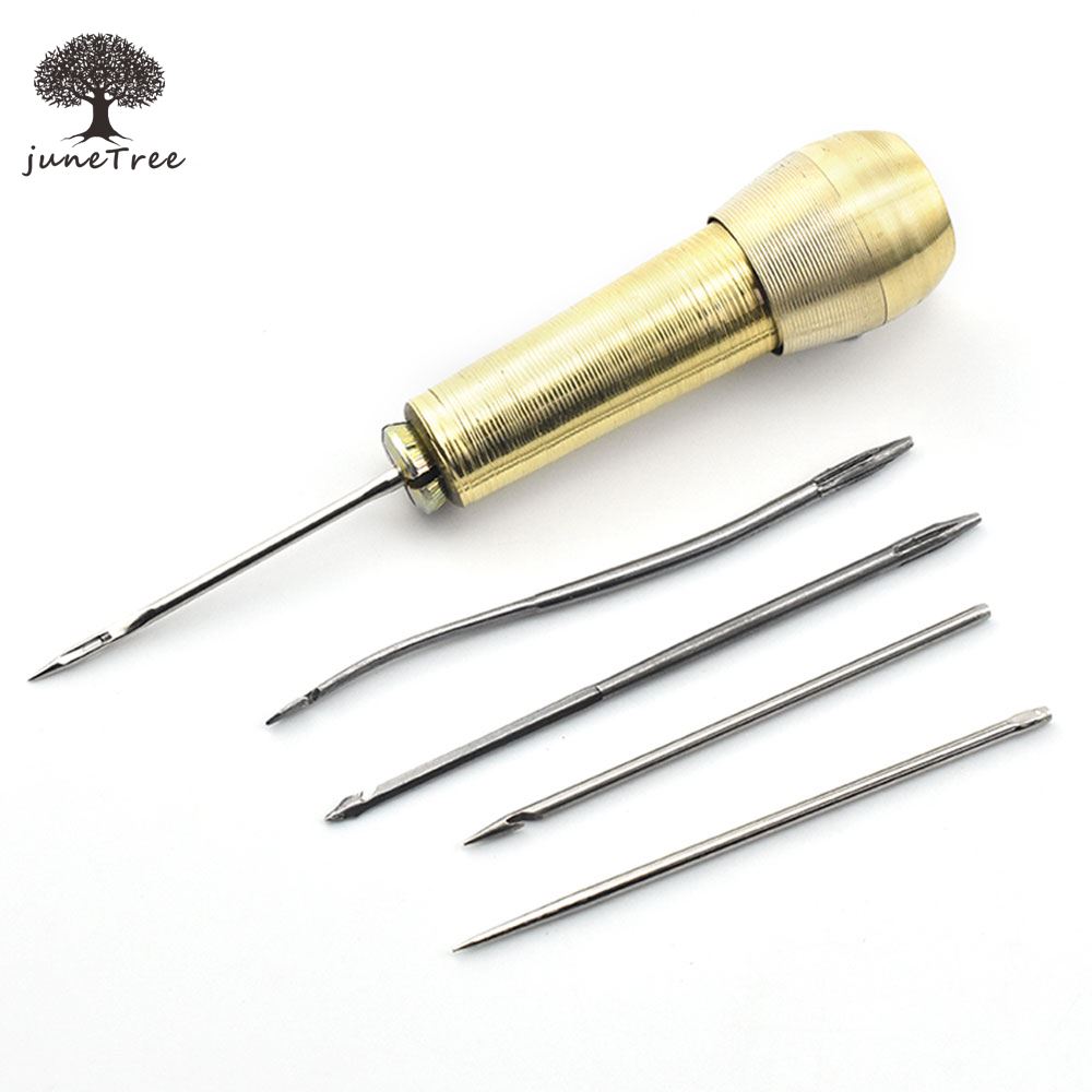 Sewing Leather Awl Needles Tool Crochet Bent Hook Needle 5Pcs/set DIY Tools  Top