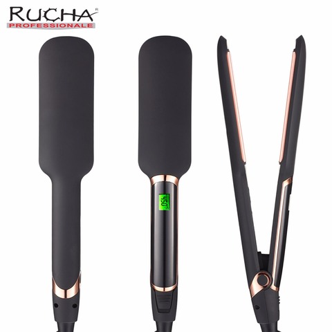 RUCHA Infrared Hair Straightener Professional Ionic Ceramic Tourmaline Plates MCH 30s  Fast Heating Flat Iron ► Photo 1/6