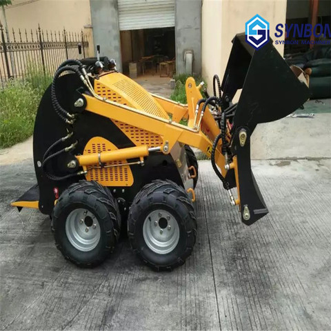 SYNBON Full-hydraulic control manure shovel on dairy farm manure shovel  transporter small multifunctional loader mini loader ► Photo 1/6