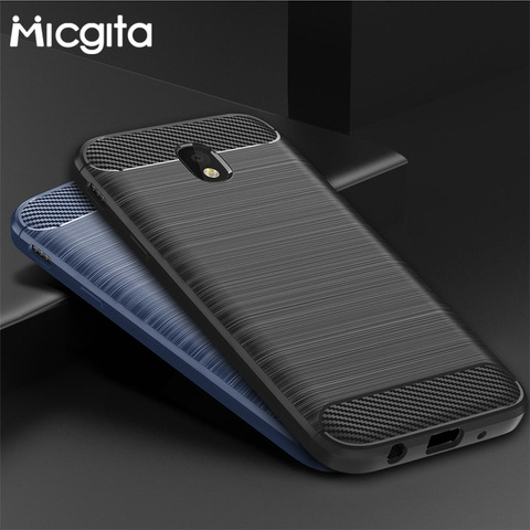 Silicone Case For Samsung Galaxy A5 2017 A3 A7 J3 J5 J7 2017 Cabon Fiber Brush TPU Cover For Samsung A5 A3 A7 J5 J3 J7 2017 Case ► Photo 1/6