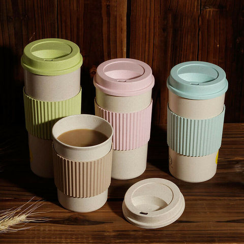 350ml/45oml/550ml Mugs Reusable Bamboo Fiber Coffee Mugs Insulation Travel Mug  Drink Cup ► Photo 1/6