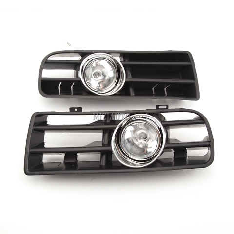 2pcs Fog Lights With Racing Grills  Fog Light For VW Golf 4 MK4 1998-2004 halogen lamps Auto Accessories foglight fog lights ► Photo 1/6