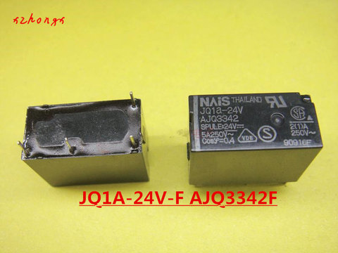 JQ1A-24V-F AJQ3342F JQ1A-24V AJQ3342 5A250VAC 4PINS 24VDC DC24V 24V Power Relay ► Photo 1/1