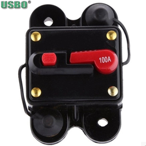 12V 24V Car Audio modification Stereo Amplifier Circuit Breaker Automatic Reset Fuse Holder Switch 30/60/80/100/120/150/200/300A ► Photo 1/6