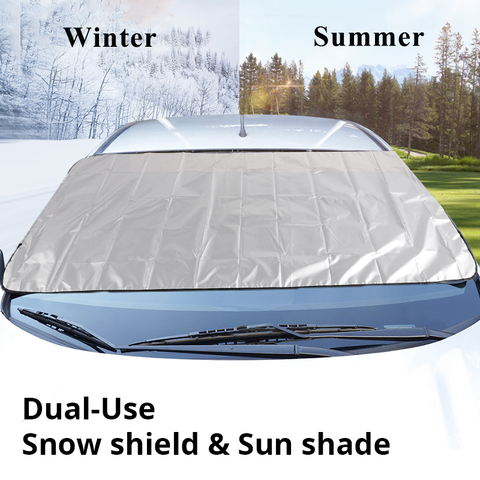 190x120 cm Car Sunshade Cover Snow & Ice Snow Shield For Windshield Winter Summer Sun Car Front Window Windscreen Cover ► Photo 1/6