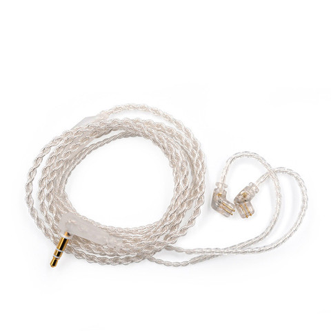 KZ Eerphone Cable Silver Plated Upgrade Cable Headset Standard Gold-plated 0.75 Pin For KZ ZSX ZSTX AS16 EDX ZST  ZS3 ZSR ASX VX ► Photo 1/6