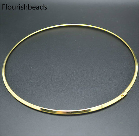 High quality Gold plating color Round Circle Necklace Parts Necklet Jewelry findings 20pc per lot Free shipping ► Photo 1/6