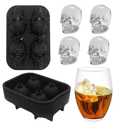 2022 Ice Cube Maker DIY Creative Silica Gel Gun Bullet Skull Shape Tray Mold Home Bar Party Cool Whiskey Wine Ice Cream Bar Tool ► Photo 1/6