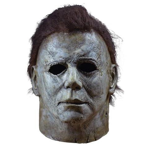 Halloween Horror Michael Myers Mask Cosplay Latex Full Face Helmet Halloween Party Scary Props toy Home Decoration Accessories ► Photo 1/6