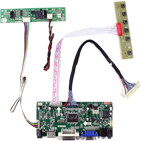 New M.NT68676 Control Board Monitor Kit for LM215WF3(SL)(K1) LM215WF3-SLK1 HDMI+DVI+VGA LCD LED screen Controller Board Driver ► Photo 1/6