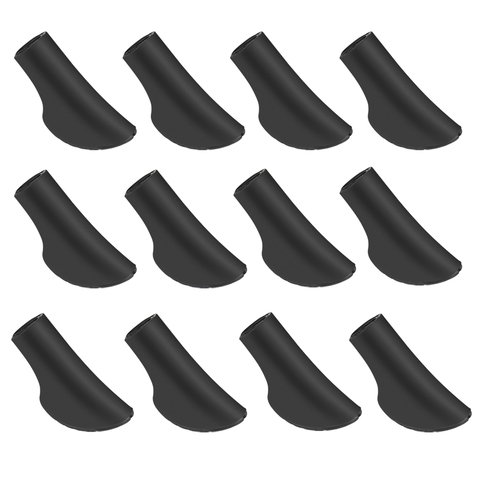 12 Pieces/6 Pair Nordic Walking Pole Trekking Pole Tip Protectors Rubber Pads Buffer Replacement Tips End for Hiking Stick ► Photo 1/6