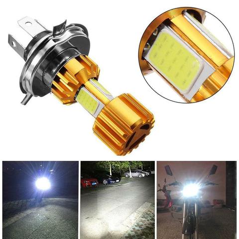 H4 BA20D P15D Motorcycle Headlight Lamp COB LED 2000LM Super Bright Autobike Fog Lamp 6000K Hi/Lo Beam Light 16W ► Photo 1/5