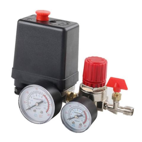 Pressure Switch Air Valve Manifold Compressor Control Regulator Gauges Inflators Auto Parts Maintenance ► Photo 1/6