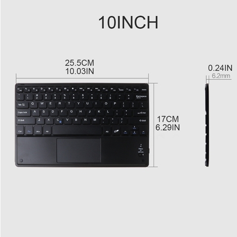 2022 New 7/9/10 Inches Wireless Bluetooth Lightweight Keyboard with Touchpad Home Keypad ► Photo 1/6