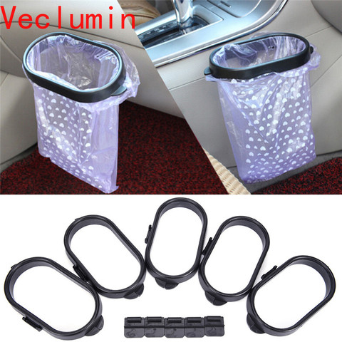 Car Trash Car Rubbish Bag Plastic Clip Vehicle Garbage Bags Frame Pasted Trash Holder Black ► Photo 1/6