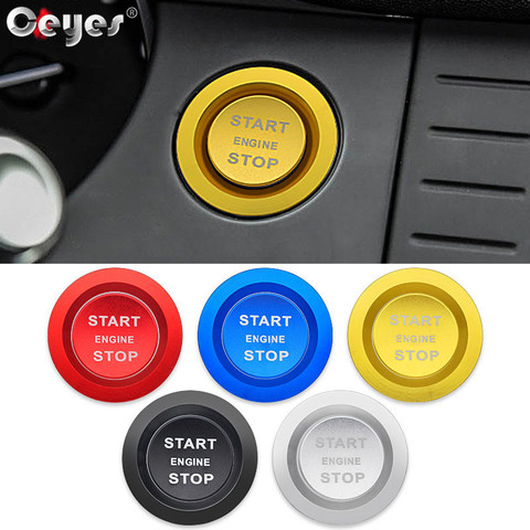Ceyes Car Styling Accessories Start Stop Engine Push Button Cover Trim Sticker Case For Land Rover Discovery Sport 5 Range Rover ► Photo 1/6