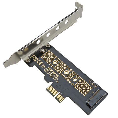 NVME M.2 Adapter NGFF M.2 SSD PCIE Adapter PCIE to M2 Adapter SSD M2 PCI-E M.2 Converter Card M Key Support 2230-2280 M2 SSD NEW ► Photo 1/4