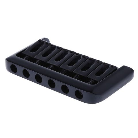 6 String Electric Guitar Bridge Hard Tail Top Load Fixed Hard Tail Parts Black K1AC ► Photo 1/6