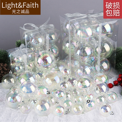 Colorful Transparent Ball Bubble Ball 4-8cm Christmas Tree Decoration Ball Acrylic Hanging Ball Hanging Ornaments ► Photo 1/5