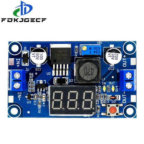 DC-DC Buck Step Down Module LM2596 DC/DC 4.0~40V to 1.25-37V Adjustable Voltage Regulator With LED Voltmeter LM2596S ► Photo 1/2