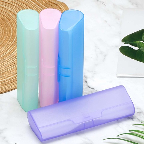 1 Pcs Plastic Sunglasses Glasses Box Hard Eyeglasses Case Semi-Transparent Reading Glasses Case Eyewear Accessories ► Photo 1/6