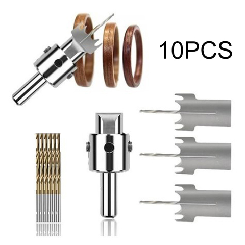 10Pcs Wood Bead Maker Beads Drill Bit Milling Cutter Kit Woodworking Tool(Blade Size:16/18/20mm) ► Photo 1/6