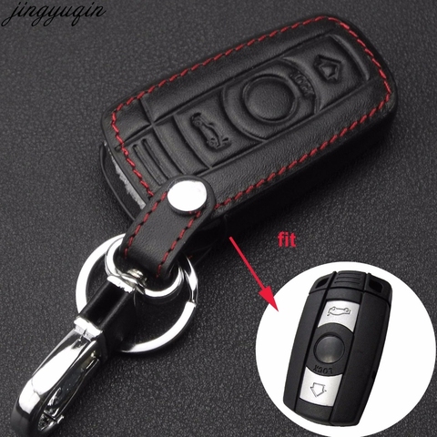 3 Button Leather Car Key Case Styling Cover For BMW 1 3 5 6 Series Car Key  Shell Blade Fob E90 E91 E92 E60 Holder - Price history & Review, AliExpress Seller - Bank Autokey Store
