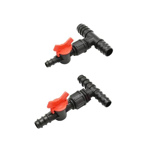 Garden irrigation tee 25mm 20mm to 16mm Tee connector reducer water splitter With tap 1/2 3/4 wate connector 1pcs ► Photo 1/6
