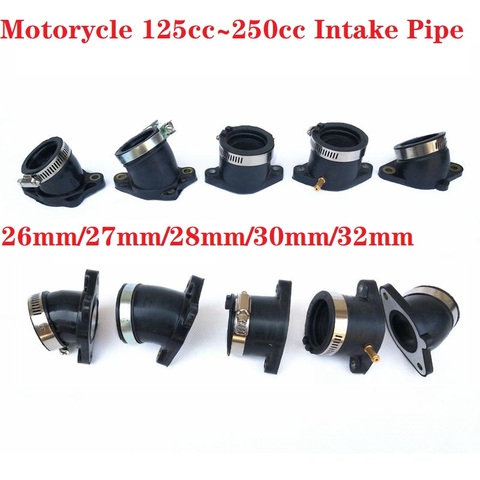 125cc 150cc 200cc 250cc zongshen loncin lifan motorcycle cg cb gy6 engine 30mm intake pipe manifold ATV quad dirt pit bike cqr ► Photo 1/6