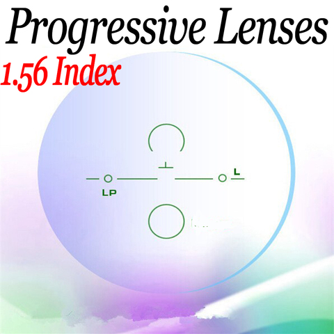 1.56  ASP Progressive lenses HMC myopia presbyopia lentes opticos glasses reading computer prescription lenses to see far & near ► Photo 1/6