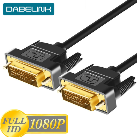 1080P DVI Cable DVI to DVI Cable High Speed DVI-D Male to Male Video Cable 24+1 Dual Link 1M 2M 3M PC Computer Adapter Wire Cord ► Photo 1/6