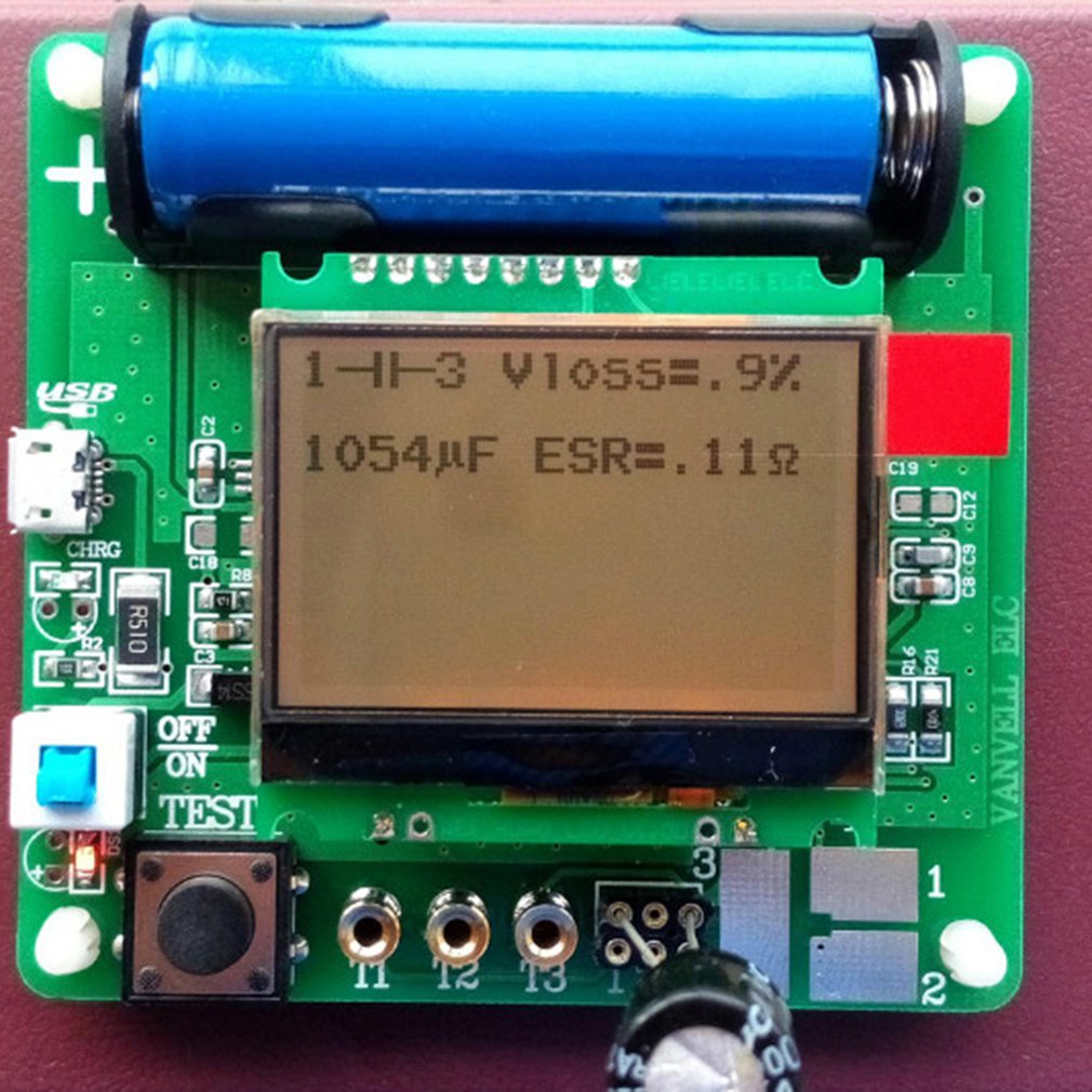 3.7V of inductor-capacitor ESR meter DIY MG328 multifunction transistor tester ！ 