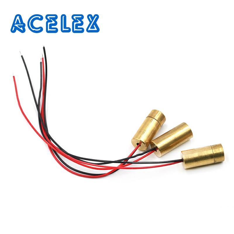 Laser head 650nm 9mm 3V 50mW Laser Cross Diode Module Red Copper Head ► Photo 1/5