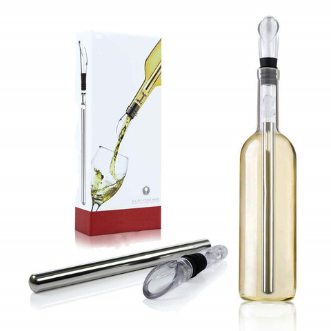 Stainless Wine Pourer with Chill Rod Wine Cooler Wine Cooling Rod ► Photo 1/4