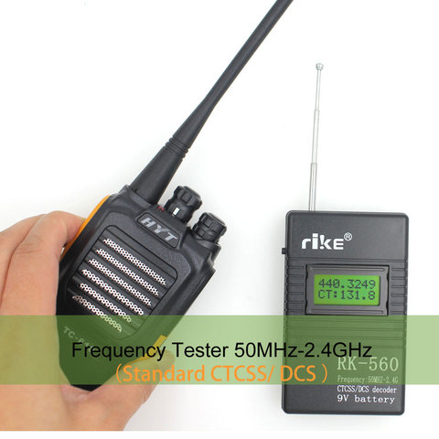 50MHz-2.4GHz Frequency Counter Portable Handheld RK560 DCS CTCSS Radio Tester RK-560 Frequency Meter ► Photo 1/6