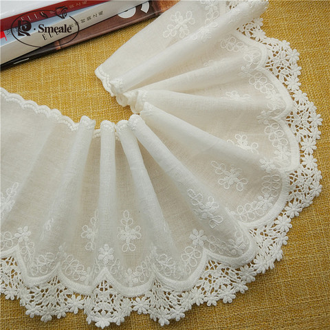 2022 New Clothing Lace Accessory Fabric DIY Home Textile Jewelry for Women's Skirt Cotton Embroidery Lace Trim RS1987 ► Photo 1/6