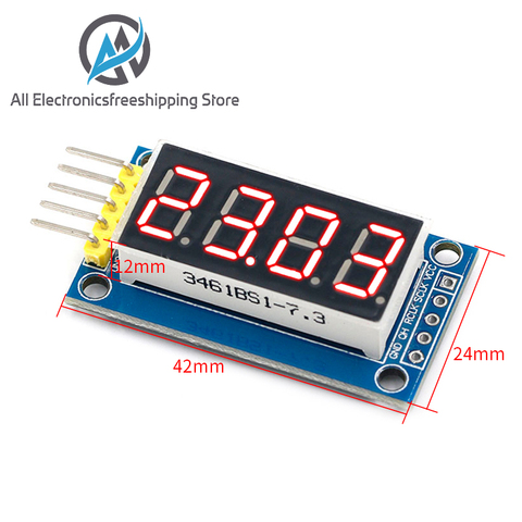 4 Bits Digital Tube LED Display Module Four Serial for Arduino 595 Driver ► Photo 1/6