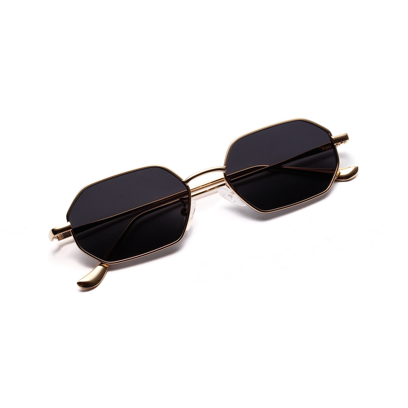 Women Retro Classic Small polygon Sunglasses Men Women  display picture 1