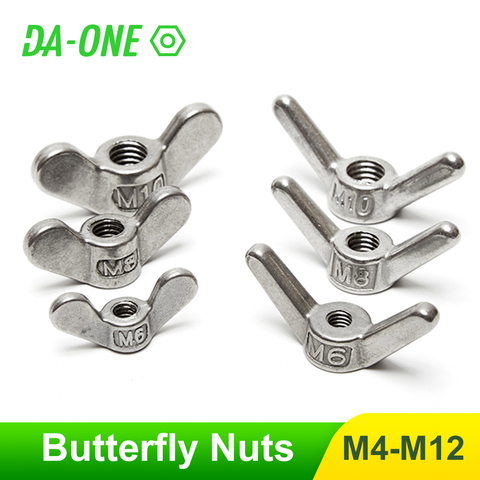 304 Stainless Steel Claw nut Special Shaped Hand Screw Nut Big Ear Butterfly Nuts Screw Nut Wing Nuts M4 M5 M6 M8 M10 M12 ► Photo 1/6