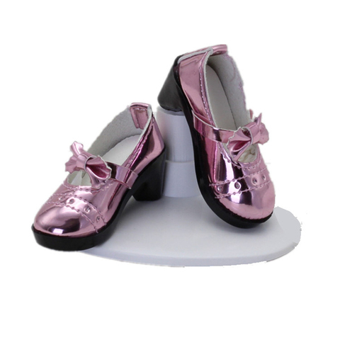 7.5 Cm Length Flat Shoes 60cm Bjd 1/3 Doll Accessories 60cm Doll Shoes High Heels with Bow  Dressup Shoes ► Photo 1/6