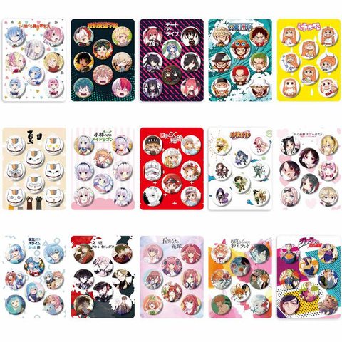 8pcs/set Popular Cartoon Badges Cosplay Anime Boku No Hero Academia Brooch Pins Collection Badges For Clothes Backpacks Decor ► Photo 1/6