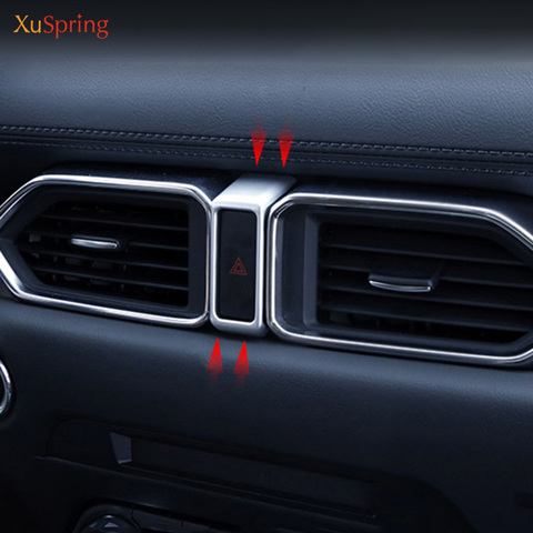 For Mazda CX5 CX-5 2017 2022 Car Dashboard Dash Warning Light Alert Push Button Switch Trim Ring Cover Accessories ► Photo 1/5